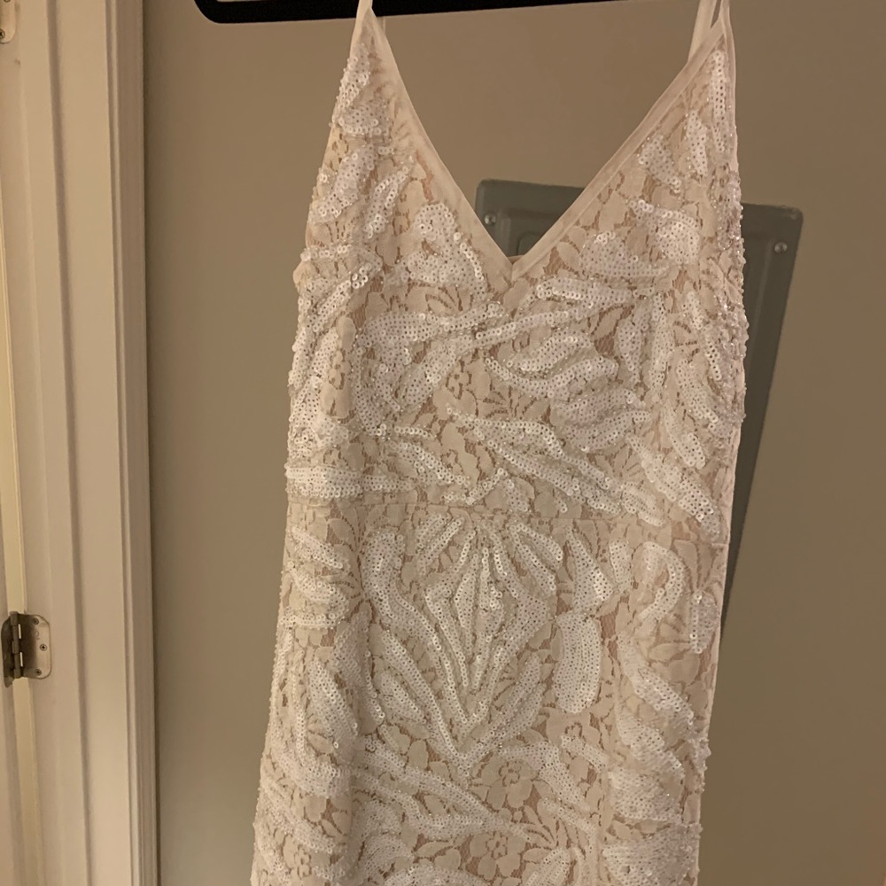 White Fringe Dress